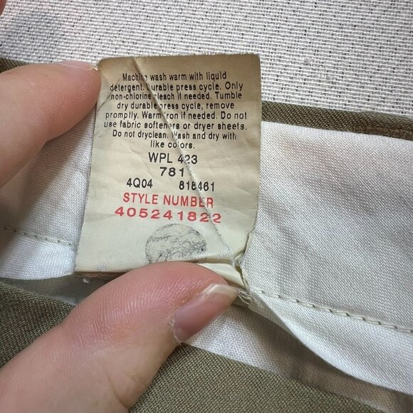 Dockers Men's Relax Fit Straight Leg Dress Pants Pleated Front Size 38x30 Khaki - Picture 4 of 11